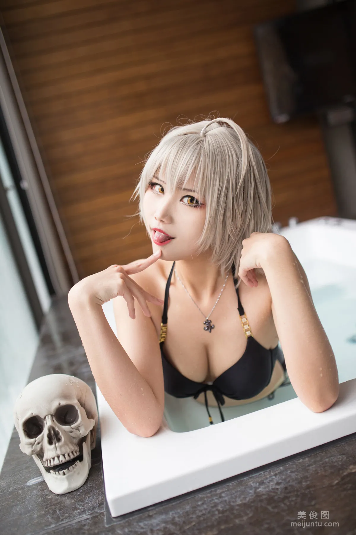 [Cosplay] Xuan KaYa - Black Jeanne Black Alter Lingerie photo 61