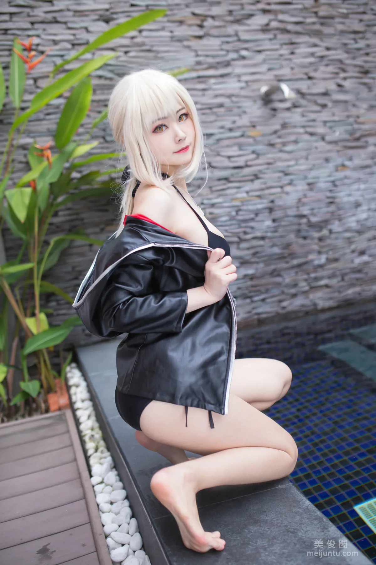 [Cosplay] Xuan KaYa - Black Jeanne Black Alter Lingerie photo 74