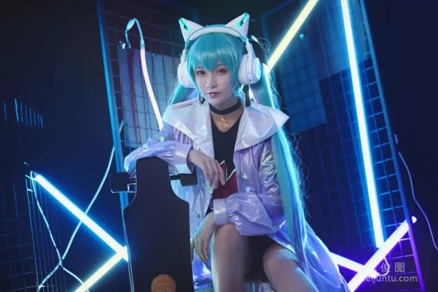 [Cosplay] 動漫博主鐵闆燒鬼舞w - 妖舞耳機miku 寫真集