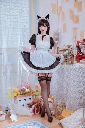 [Cosplay寫真] 二佐Nisa - 犬之眷之碧藍愛宕 女仆