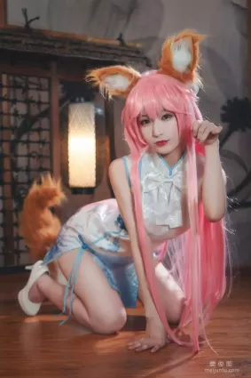 [Cosplay] 動漫博主鐵闆燒鬼舞w - 玉藻前 旗袍 寫真集
