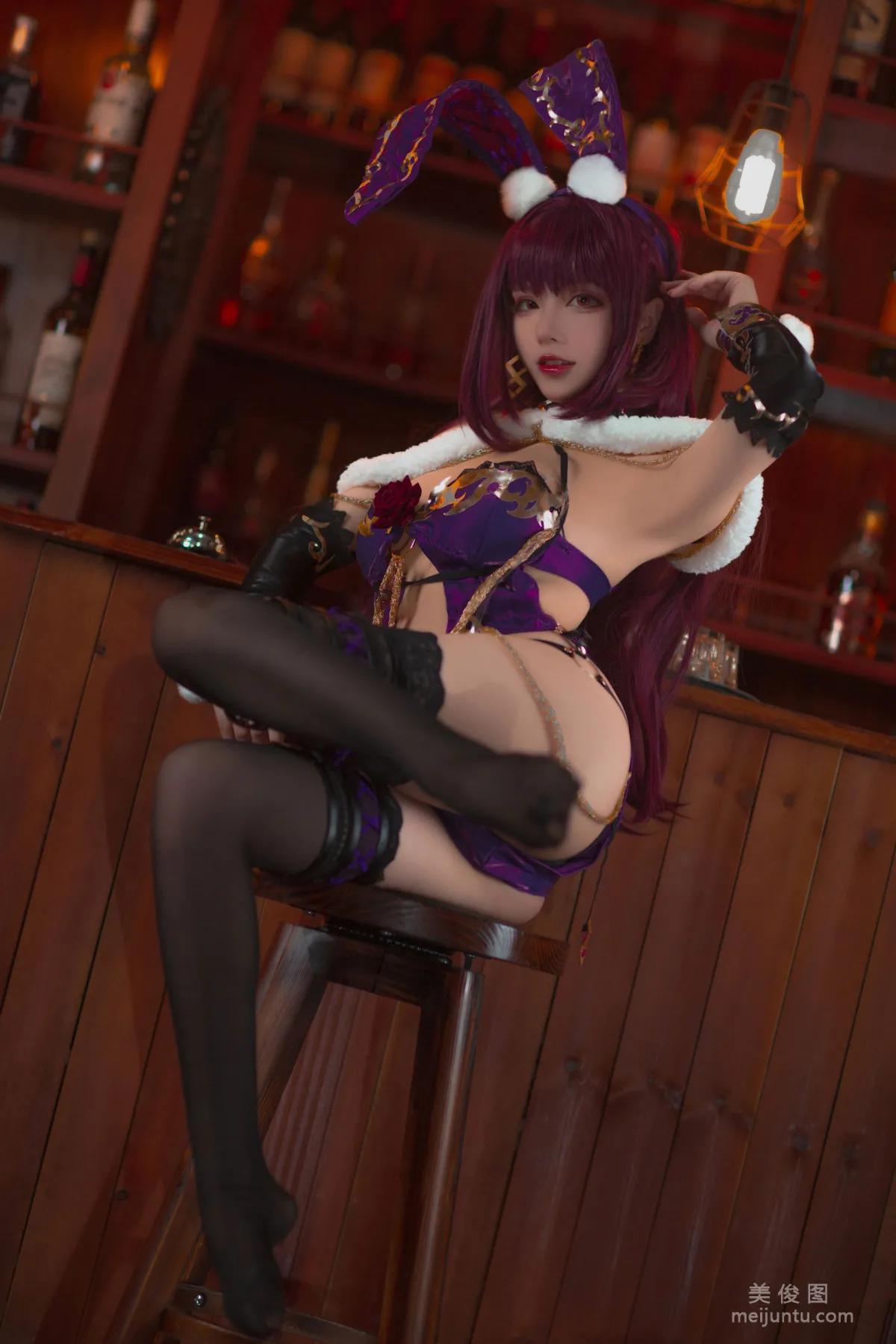 [Cosplay Photos] Qisikuai wii, Scathach Bunny Girl photo 14