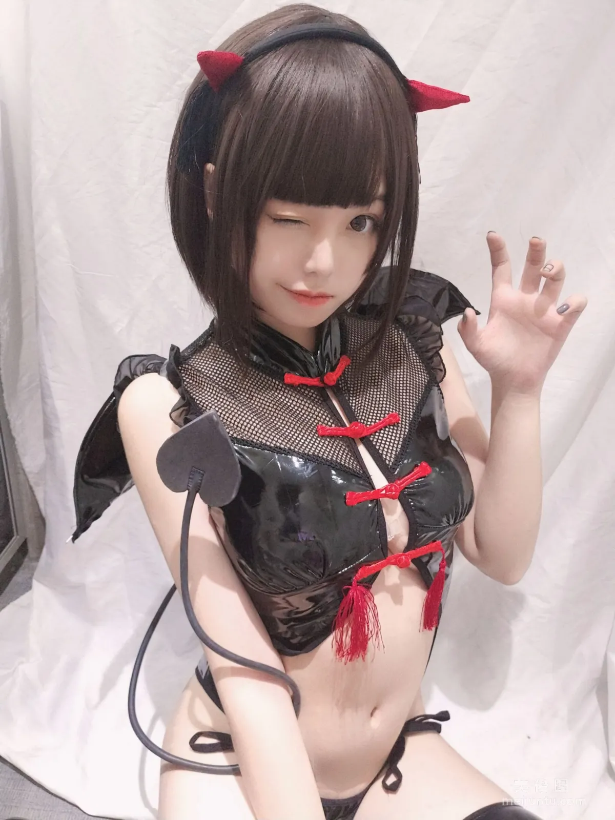 [Cosplay] Cute Girl Mizhi Maoqiu, Little Devil Selfie Photo Set photo 16