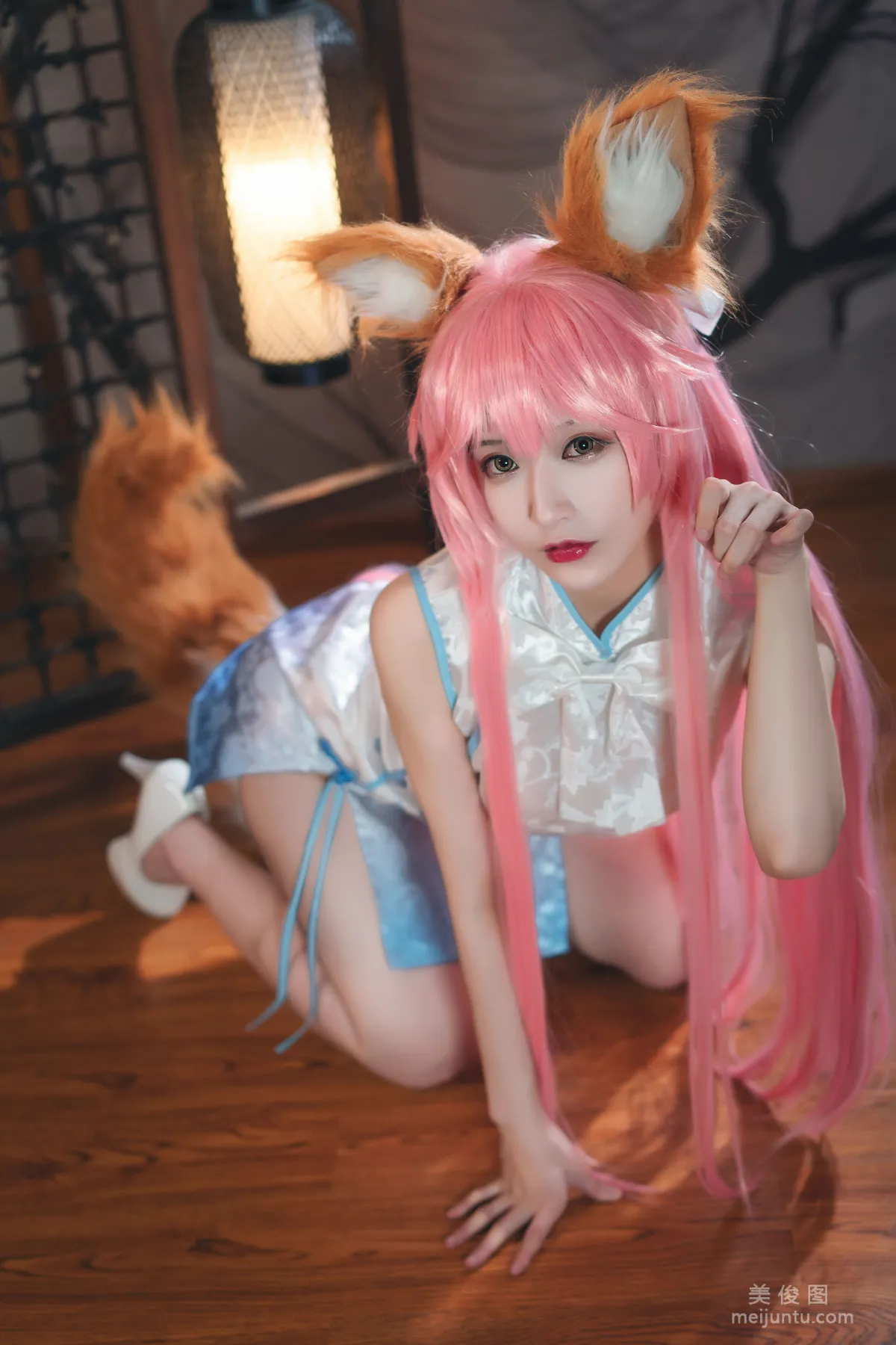 [Cosplay] 動漫博主鐵闆燒鬼舞w - 玉藻前 旗袍 寫真集 9