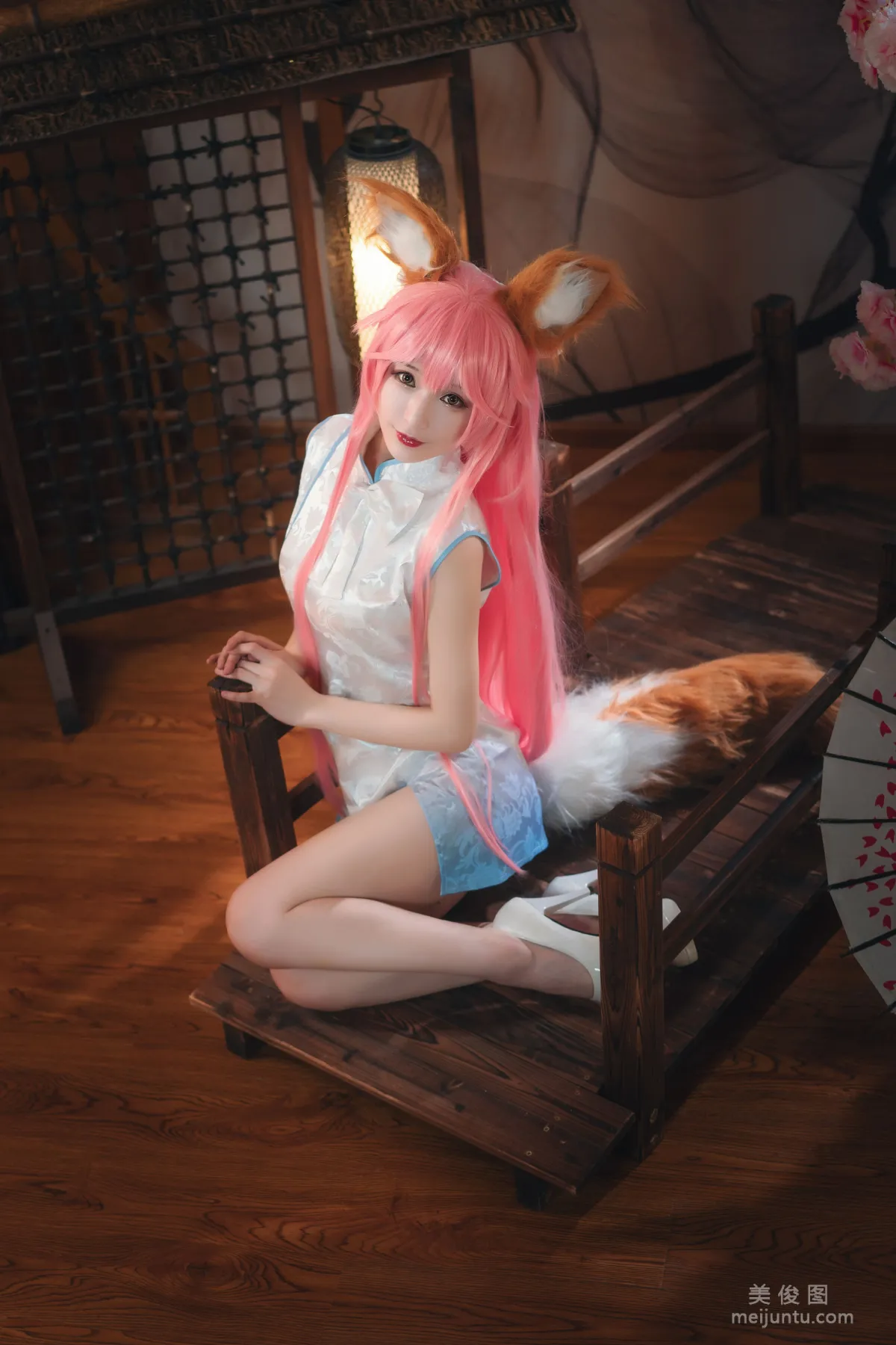 [Cosplay] 動漫博主鐵闆燒鬼舞w - 玉藻前 旗袍 寫真集 10