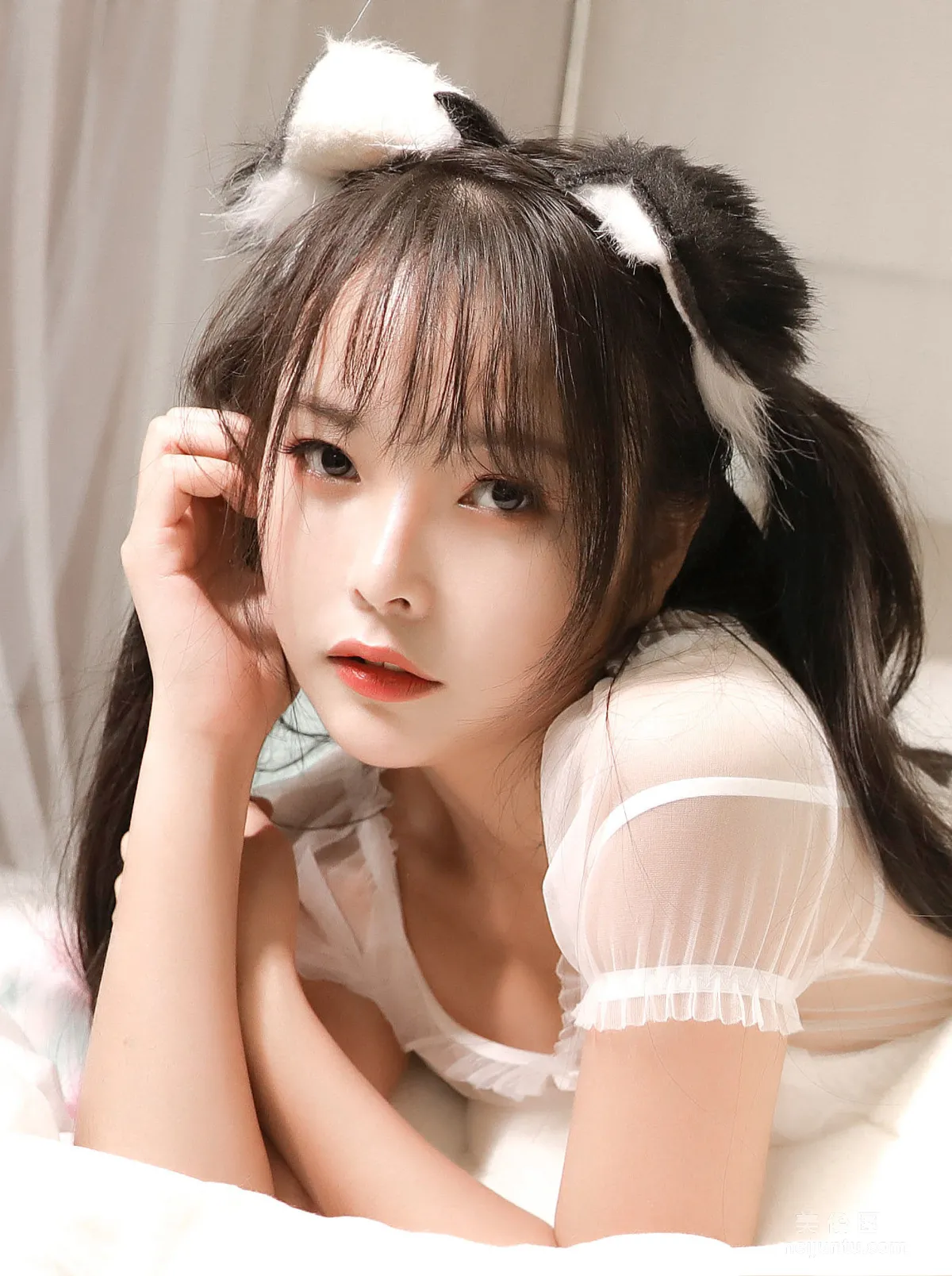 [Cosplay] Suyan Yana Yi - White Cat Ear Headwear photo 2