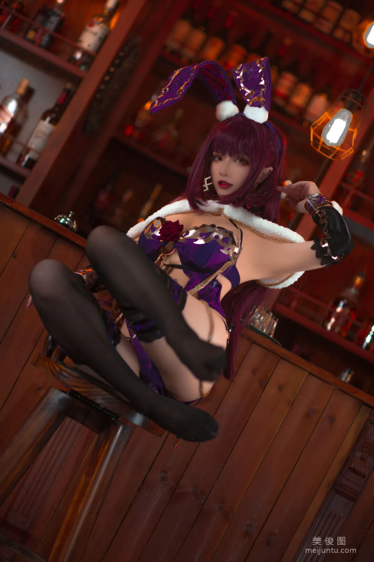 [Cosplay Photos] Qisikuai wii, Scathach Bunny Girl photo 15