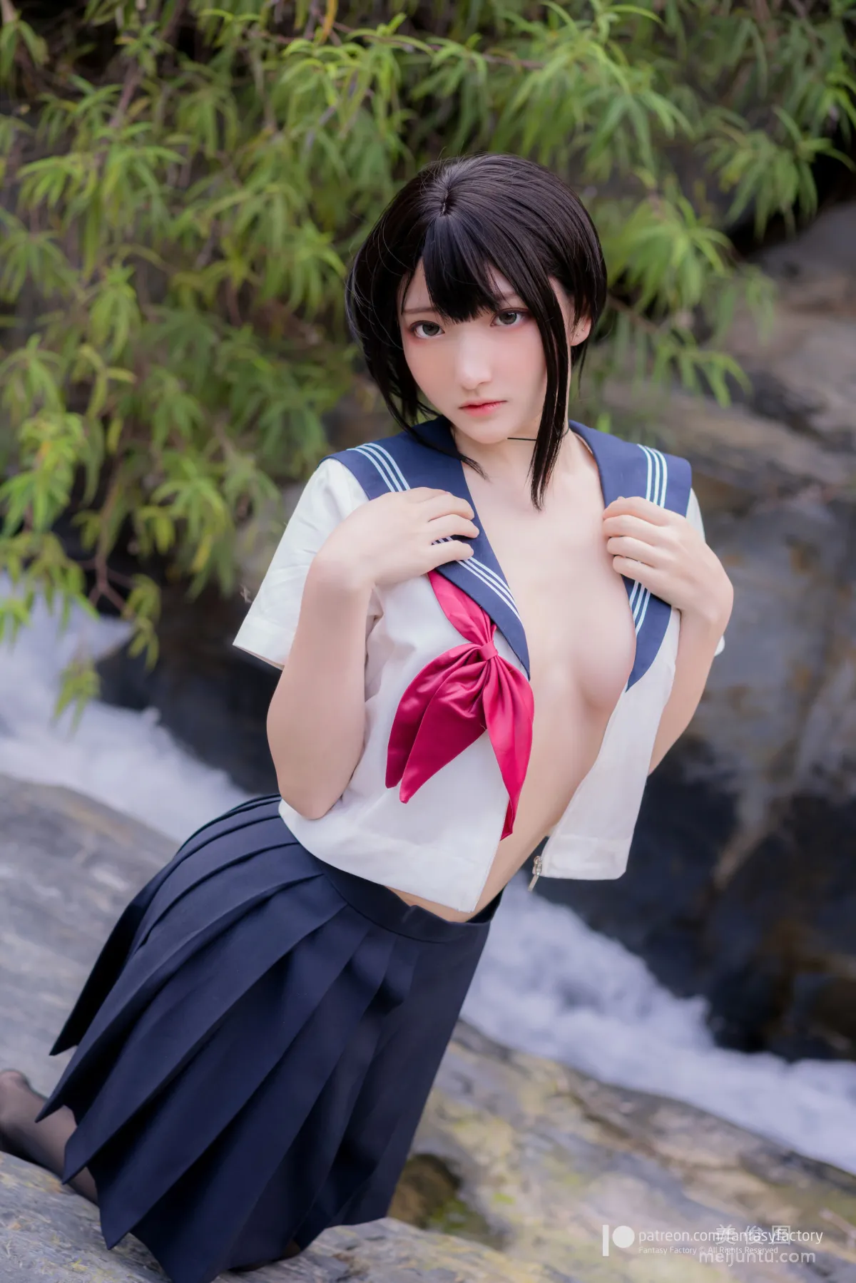 [Cosplay] Xiao Ding, Fantasy Factory - Maid, JK, School Swimsuit photo 72
