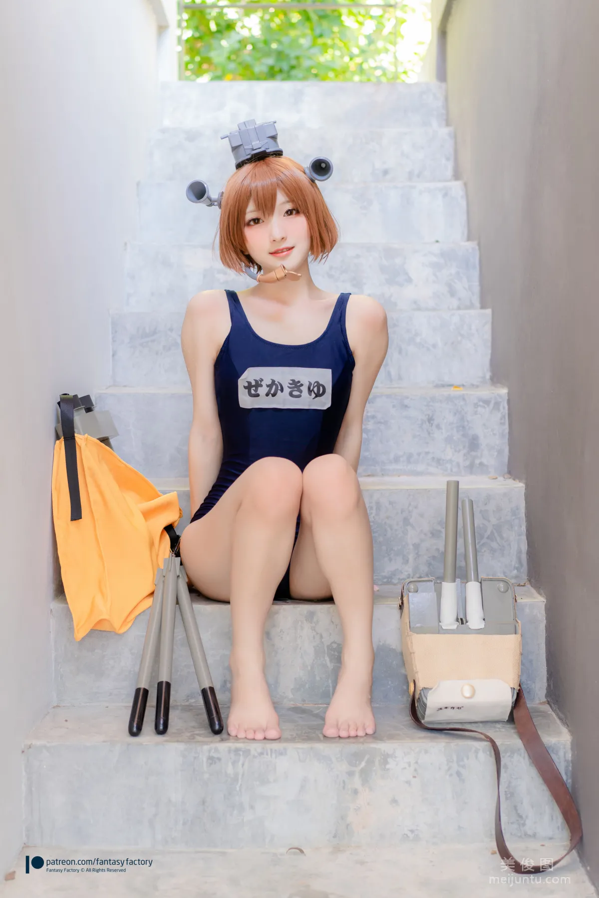 [Cosplay] Xiao Ding, Fantasy Factory - Maid, JK, School Swimsuit photo 48