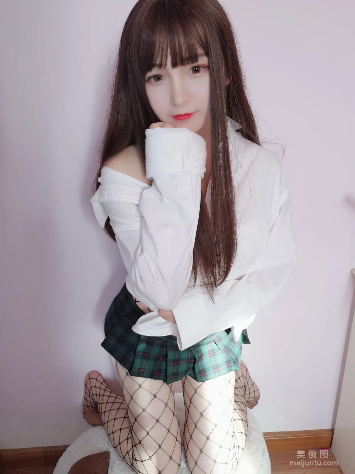 [Cosplay] 2D Beauty Guchuan kagura - Boyfriend Shirt photo 12