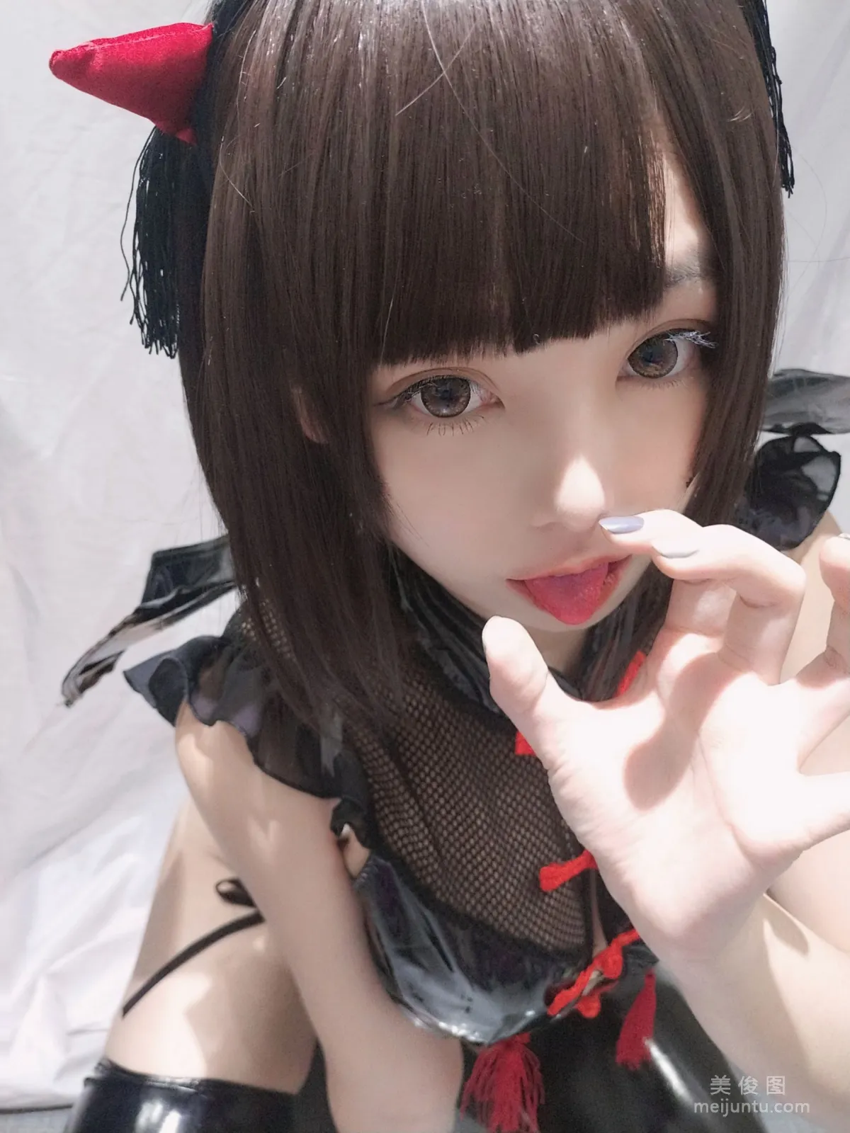 [Cosplay] Cute Girl Mizhi Maoqiu, Little Devil Selfie Photo Set photo 2