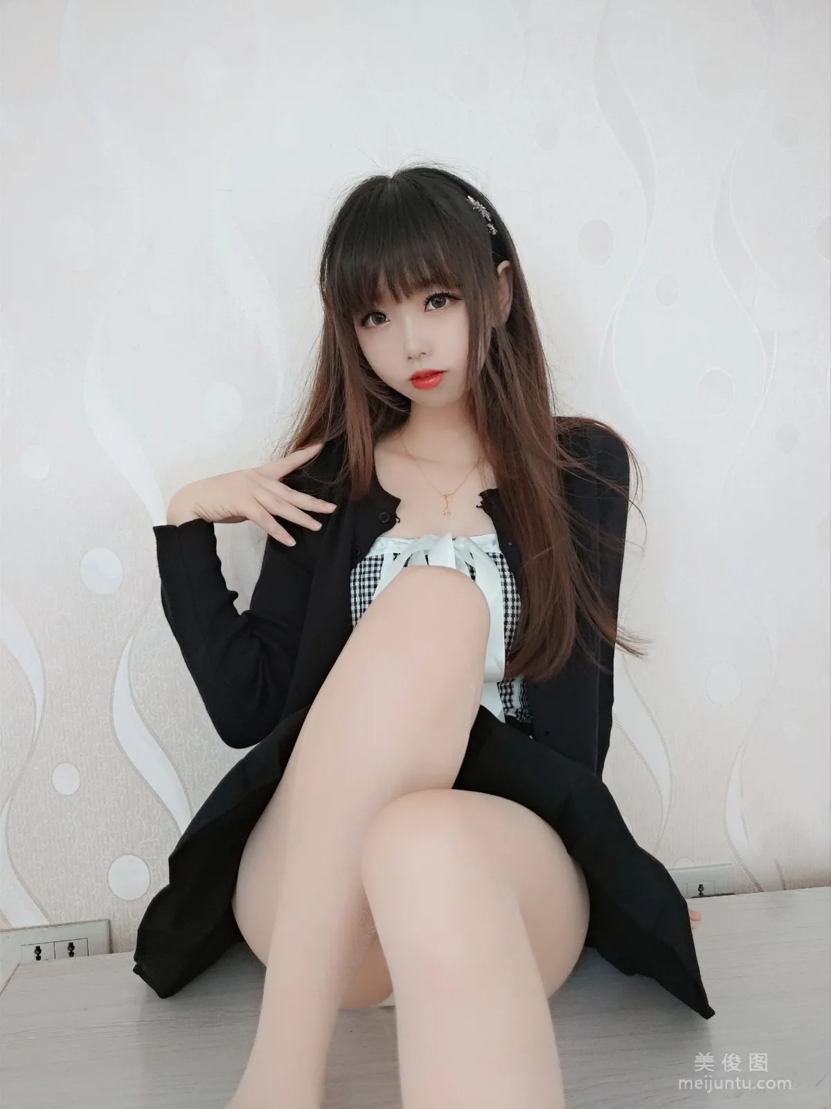 [Cosplay] Cos Girl Xue Qi, Flesh-Colored Stockings Dress photo 31