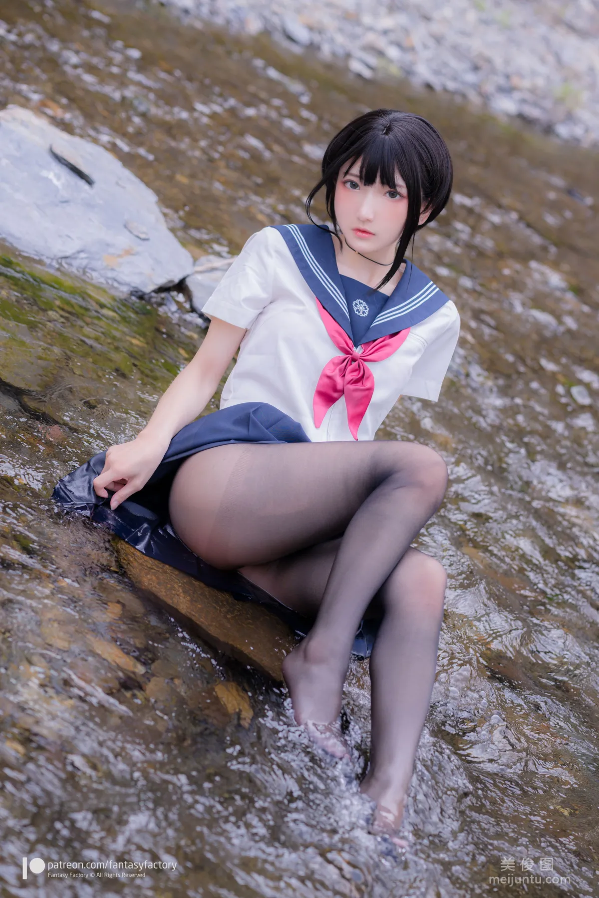 [Cosplay] Xiao Ding, Fantasy Factory - Maid, JK, School Swimsuit photo 55