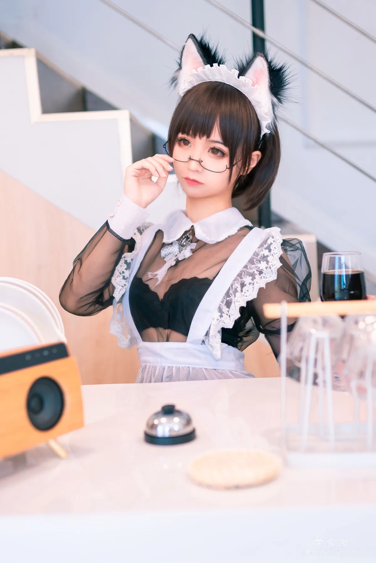 [Cosplay] 动漫博主蠢沫沫 - 透明女仆1