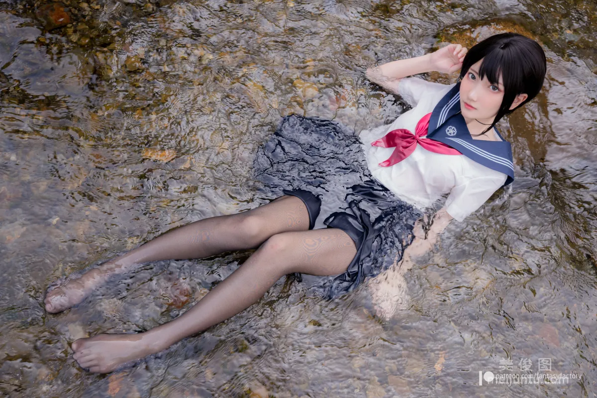 [Cosplay] Xiao Ding, Fantasy Factory - Maid, JK, School Swimsuit photo 59