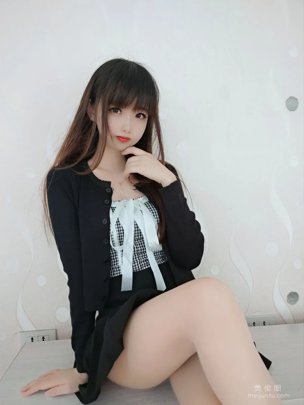 [Cosplay] Cos Girl Xue Qi, Flesh-Colored Stockings Dress photo 33