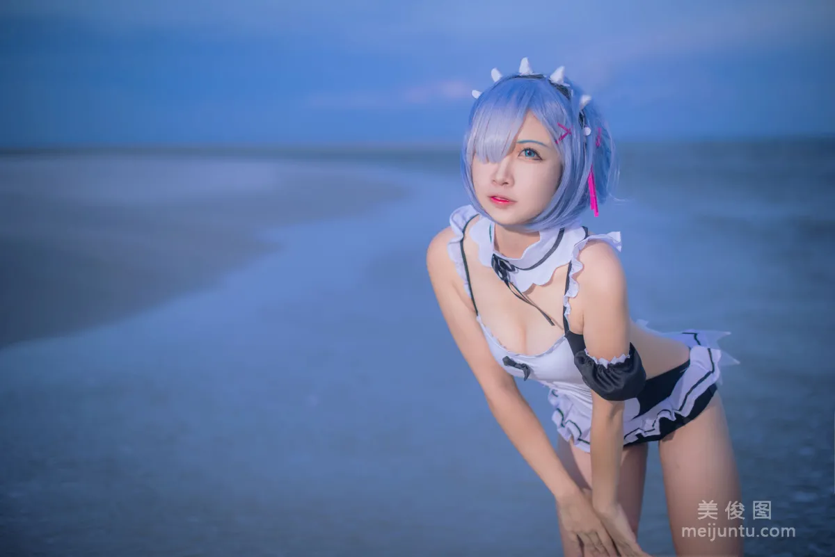 [Cosplay] 人氣Coser二佐Nisa - 蕾姆泳衣 4