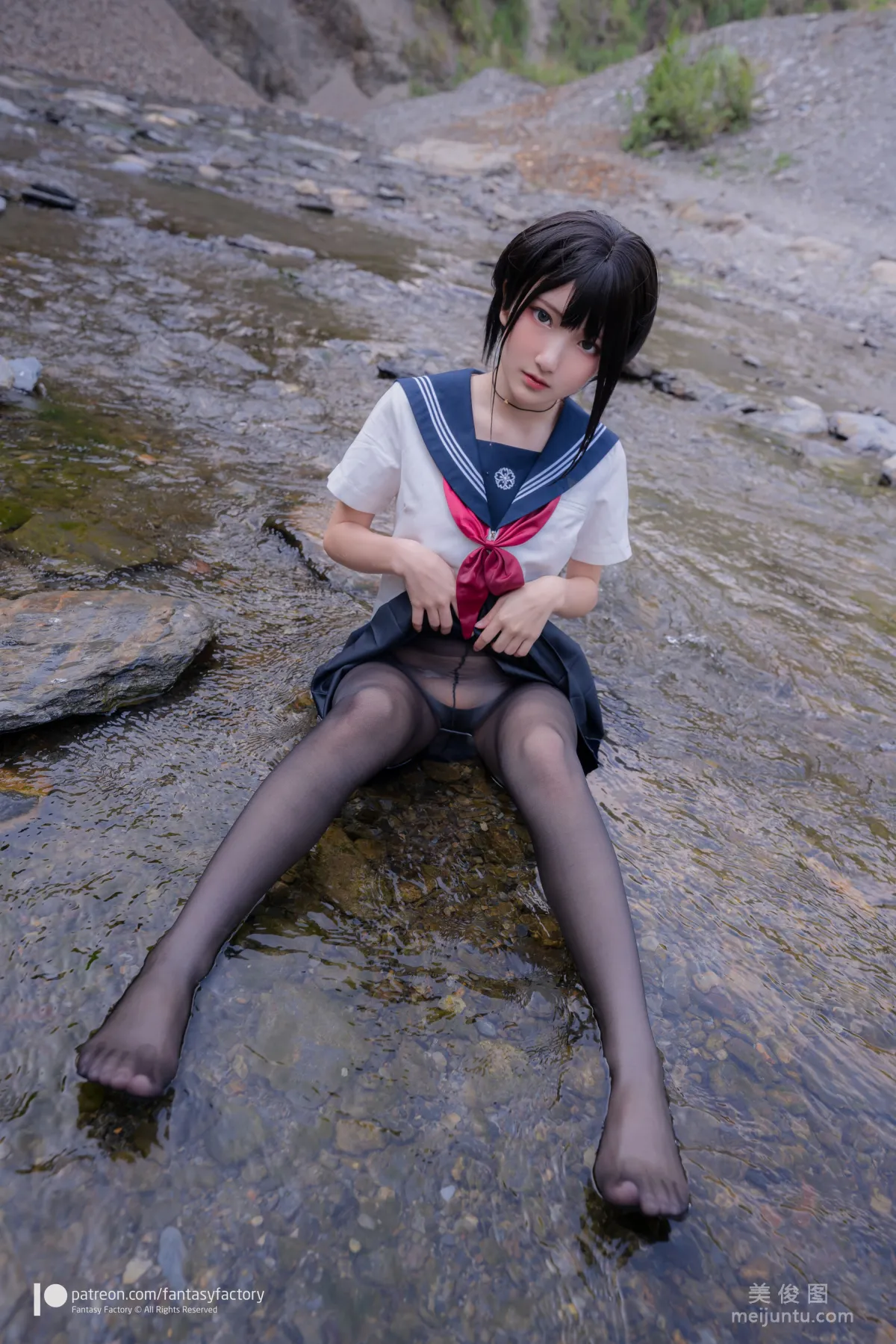[Cosplay] Xiao Ding, Fantasy Factory - Maid, JK, School Swimsuit photo 58