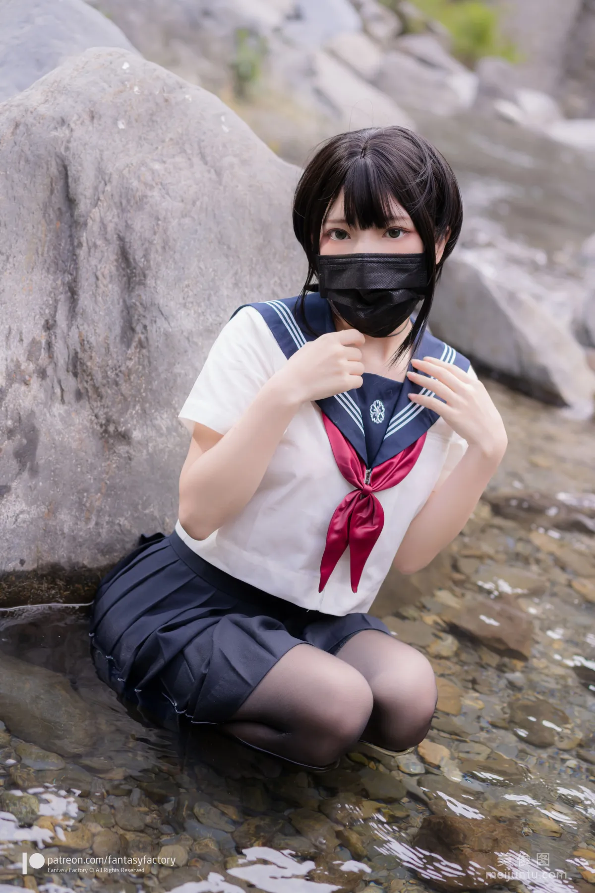 [Cosplay] Xiao Ding, Fantasy Factory - Maid, JK, School Swimsuit photo 66