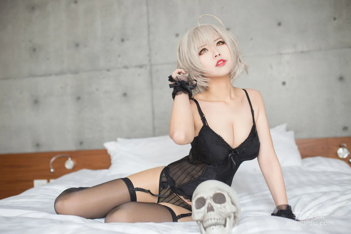 [Cosplay] Xuan KaYa - Black Jeanne Black Alter Lingerie photo 46