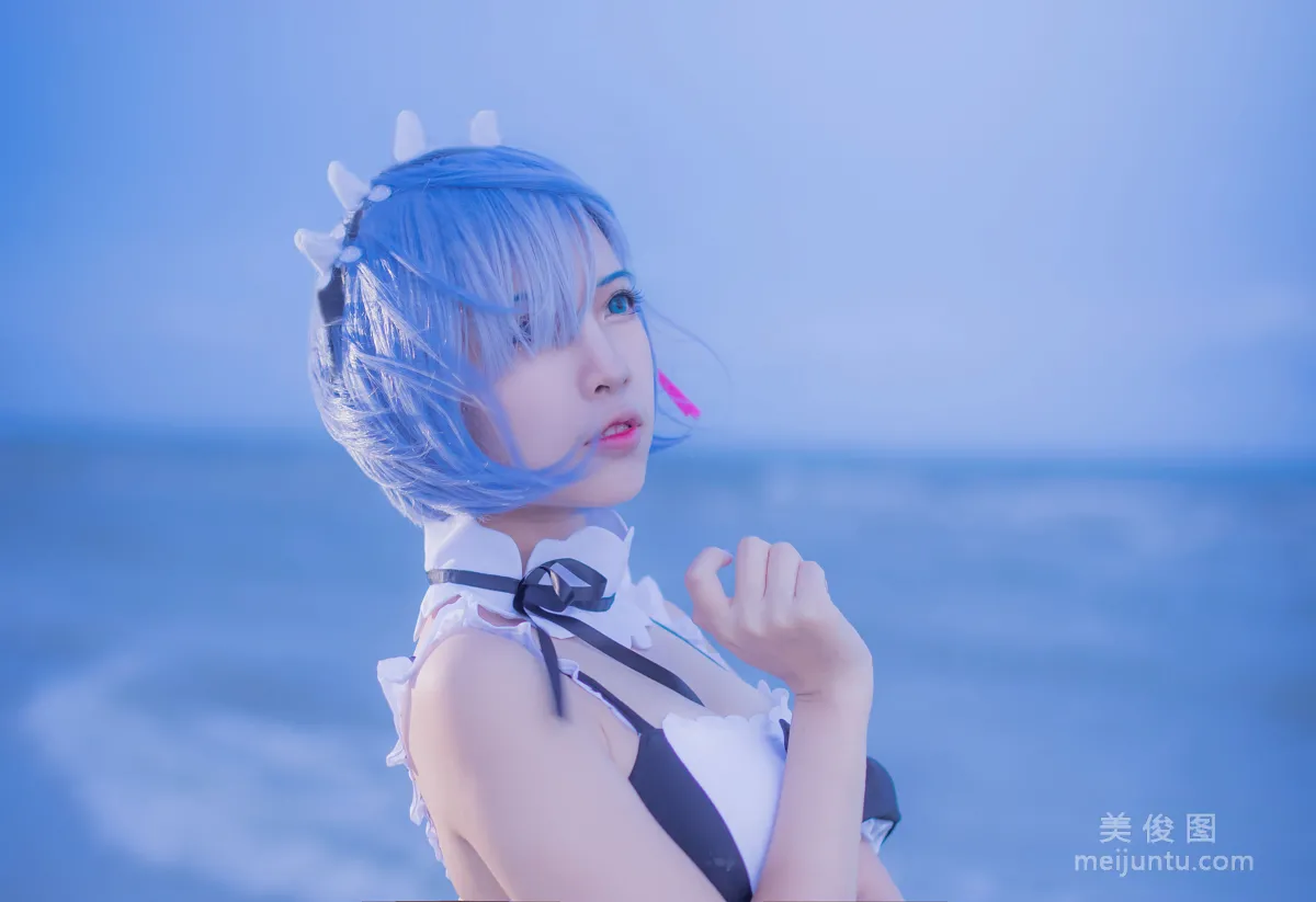 [Cosplay] 人氣Coser二佐Nisa - 蕾姆泳衣 14