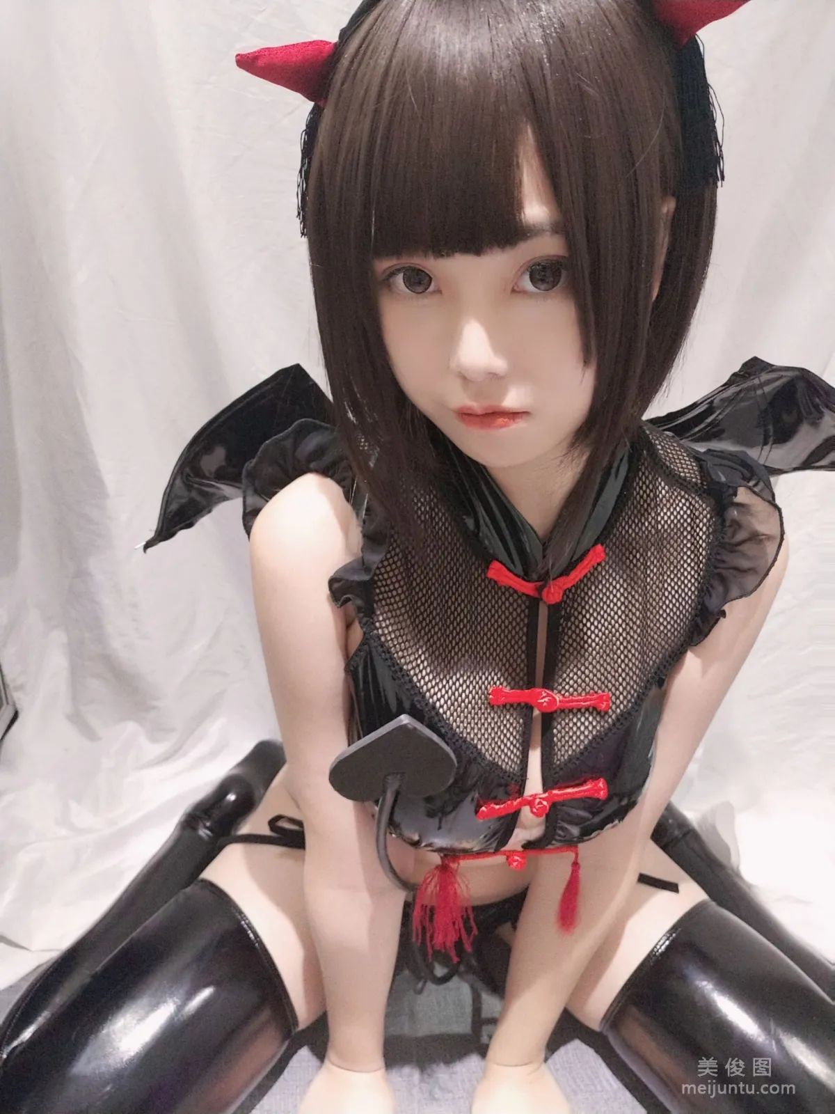 [Cosplay] Cute Girl Mizhi Maoqiu, Little Devil Selfie Photo Set photo 13