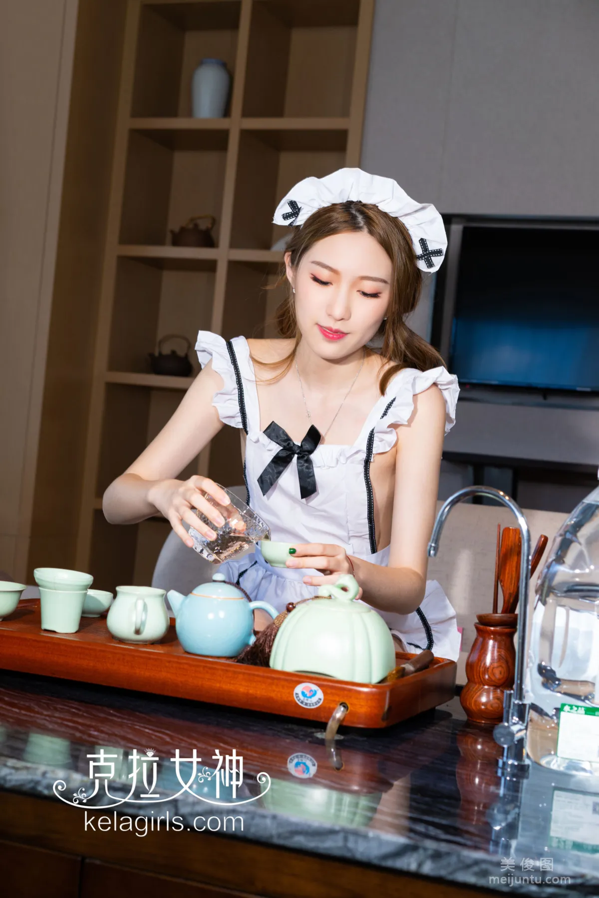 [克拉女神Kelagirls]  芊芊 - 女仆の功夫茶 写真集2