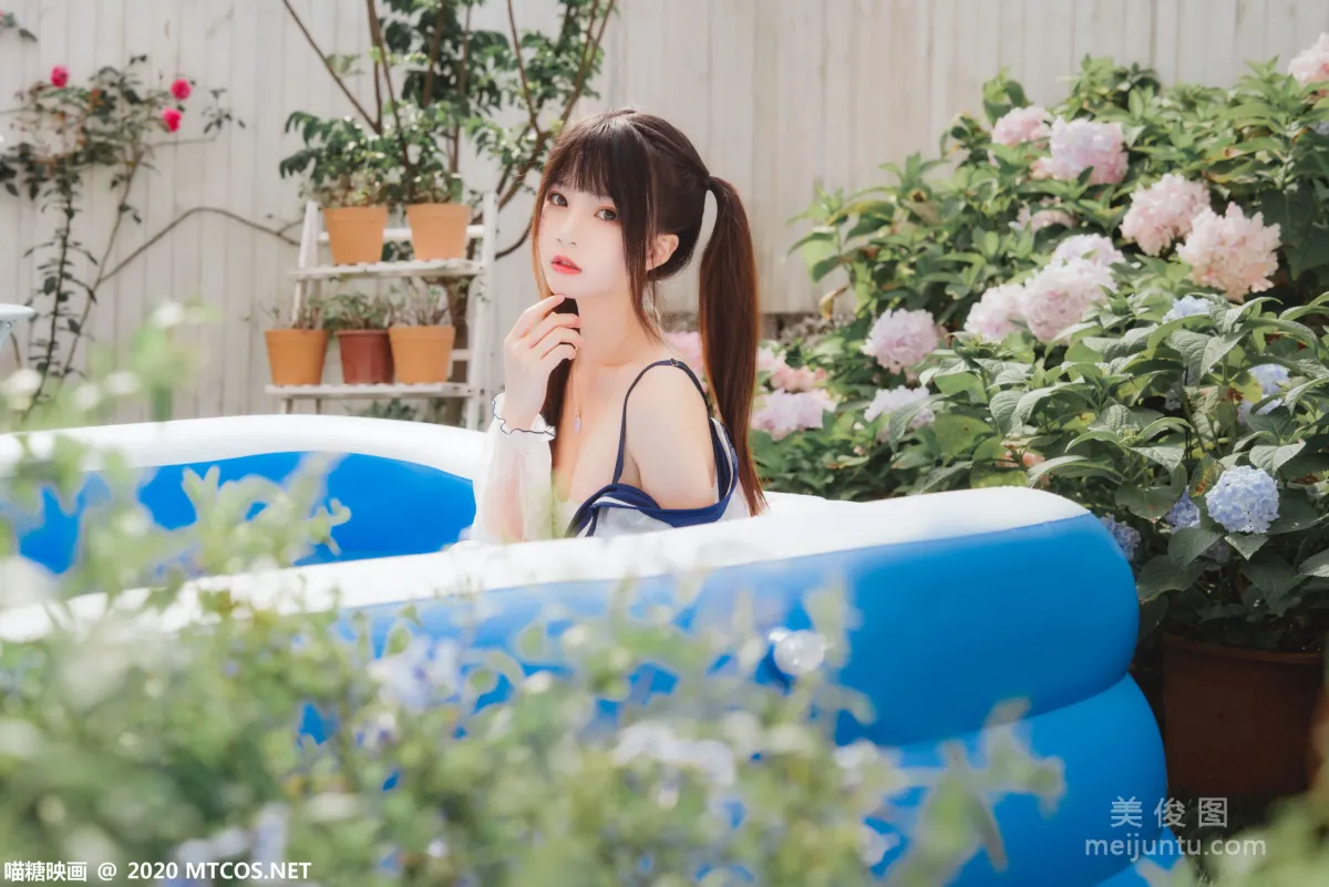 [喵糖映画] VOL.303 蓝色夏日 写真集2