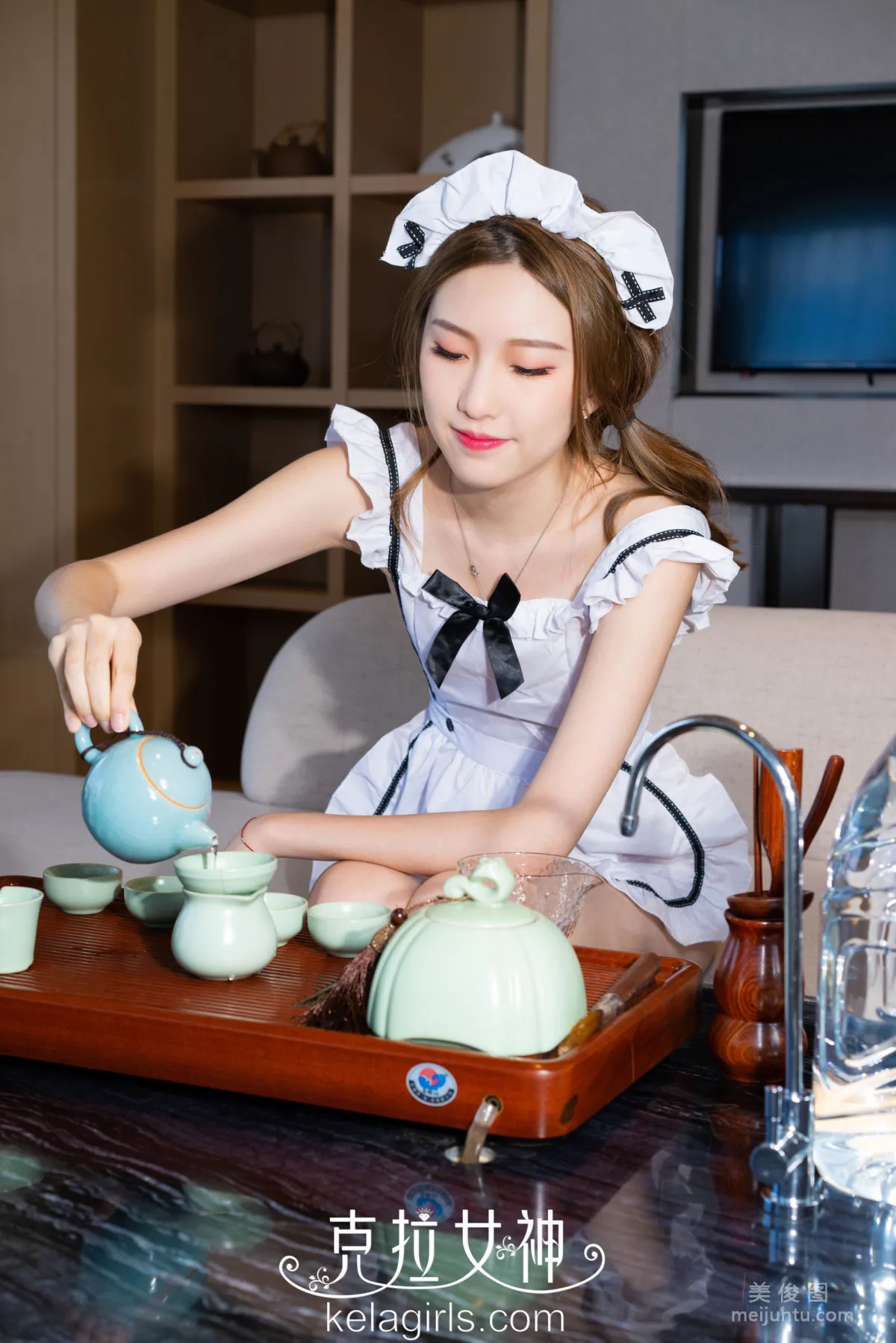 [Kelagirls] Qianqian - Maid's Kung Fu Tea Photo Set photo 9