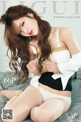 [麗櫃美束Ligui] 緊縛麗蓮 Model 天天 - 肉絲OL捆綁