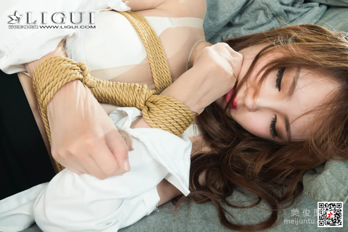 [丽柜美束Ligui] 紧缚丽莲 Model 天天 - 肉丝OL捆绑43