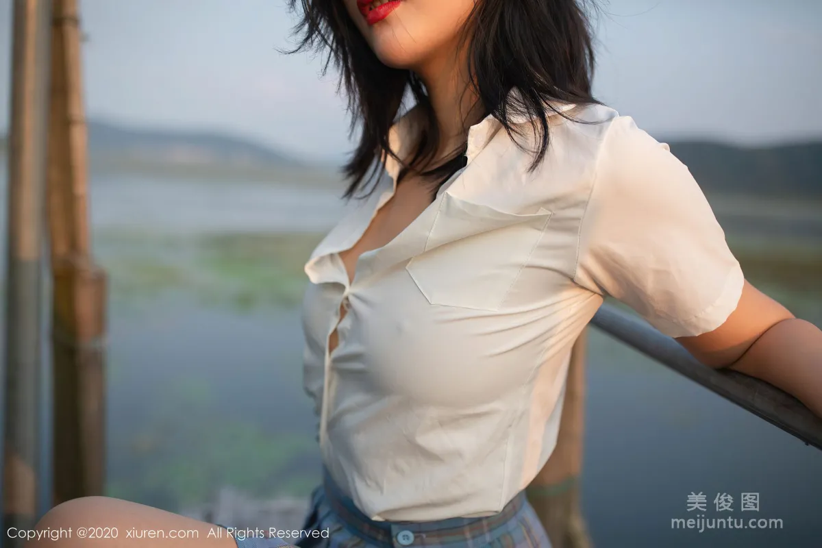 [XiuRen] No.2558 Sexy Model @Jiushi Azhu A Fishing Village Theme Photo Shoot photo 18