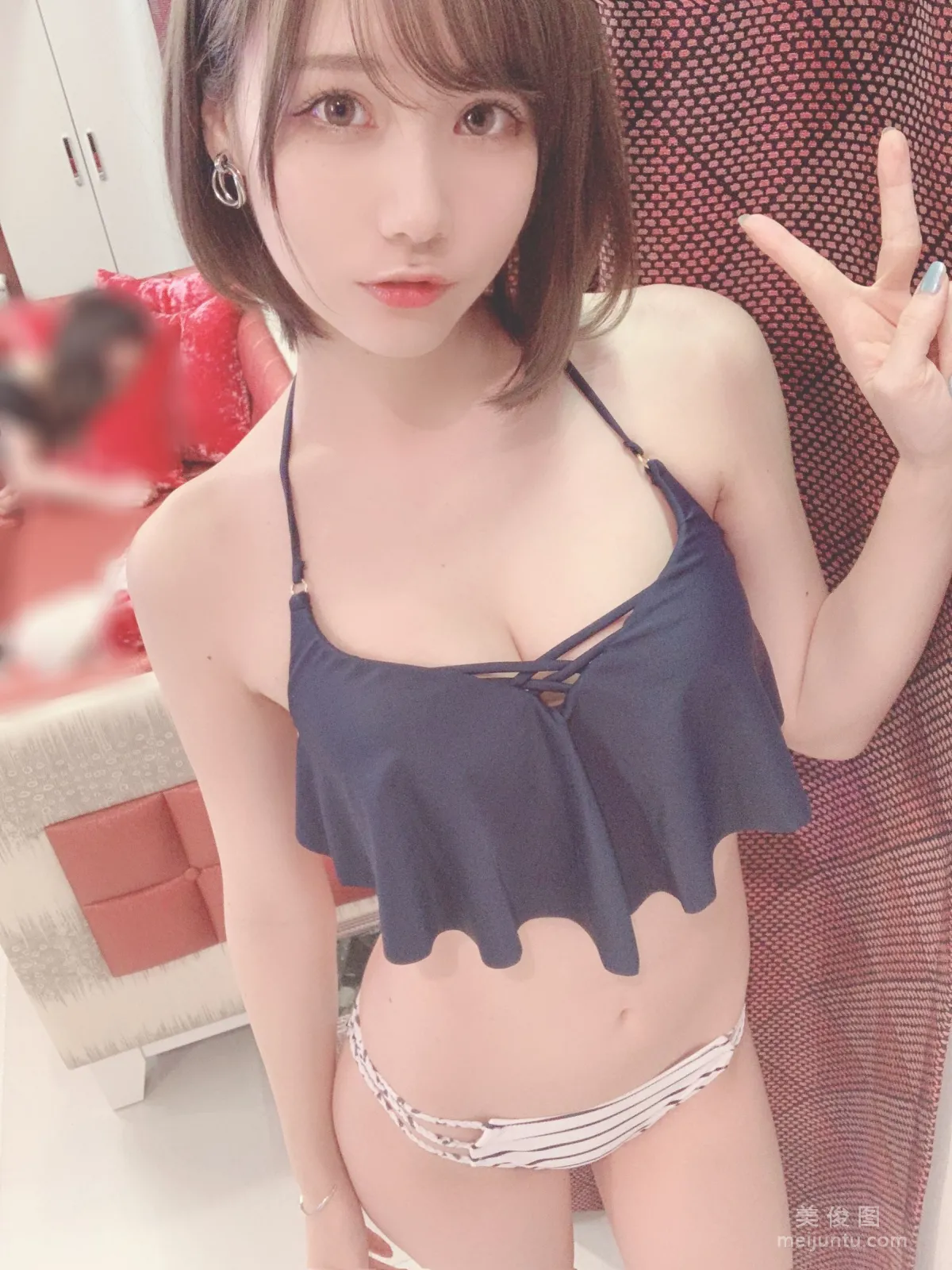 日本甜美COSERけんけん[fantia]  ネイビービキニ海军比基尼12