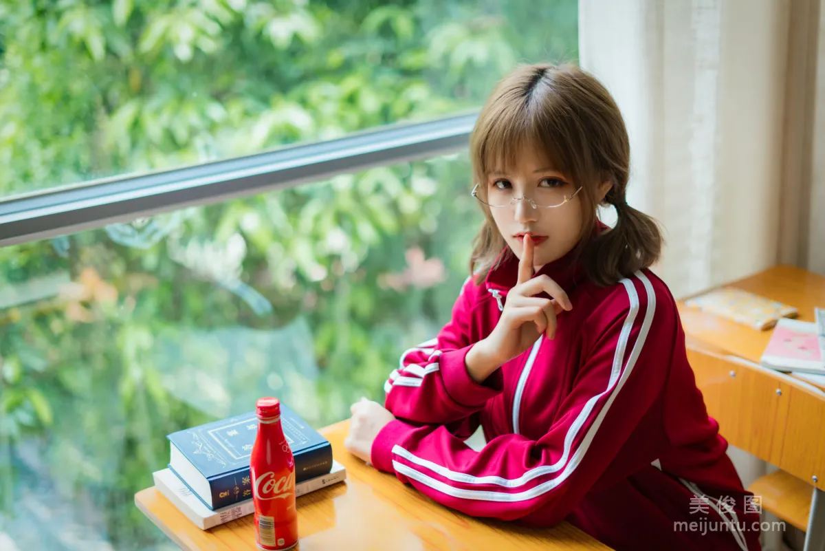 [Web Idols COSER] Xiaocang Qiandai w - Red Gymnastics Uniform Photo Set photo 28