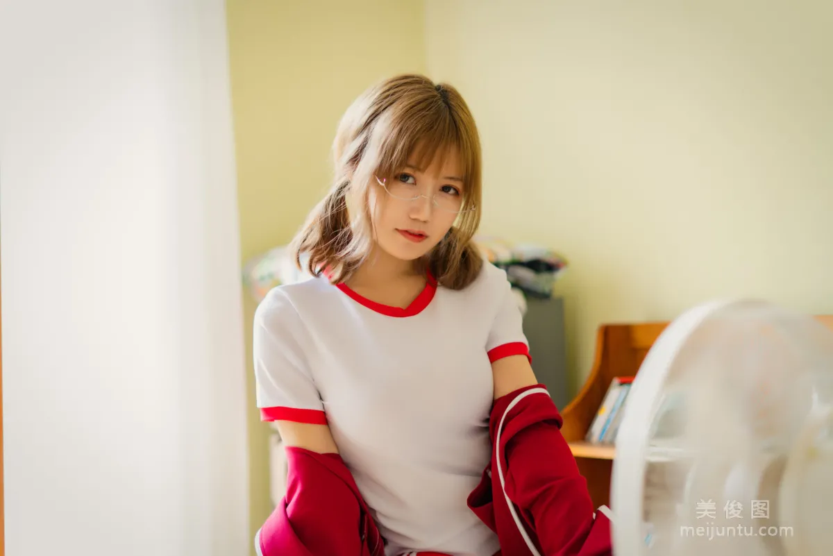 [Web Idols COSER] Xiaocang Qiandai w - Red Gymnastics Uniform Photo Set photo 18