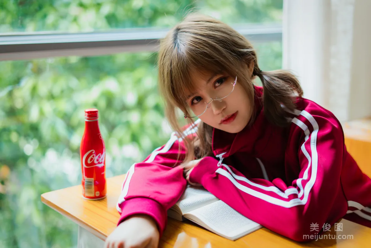 [Web Idols COSER] Xiaocang Qiandai w - Red Gymnastics Uniform Photo Set photo 23