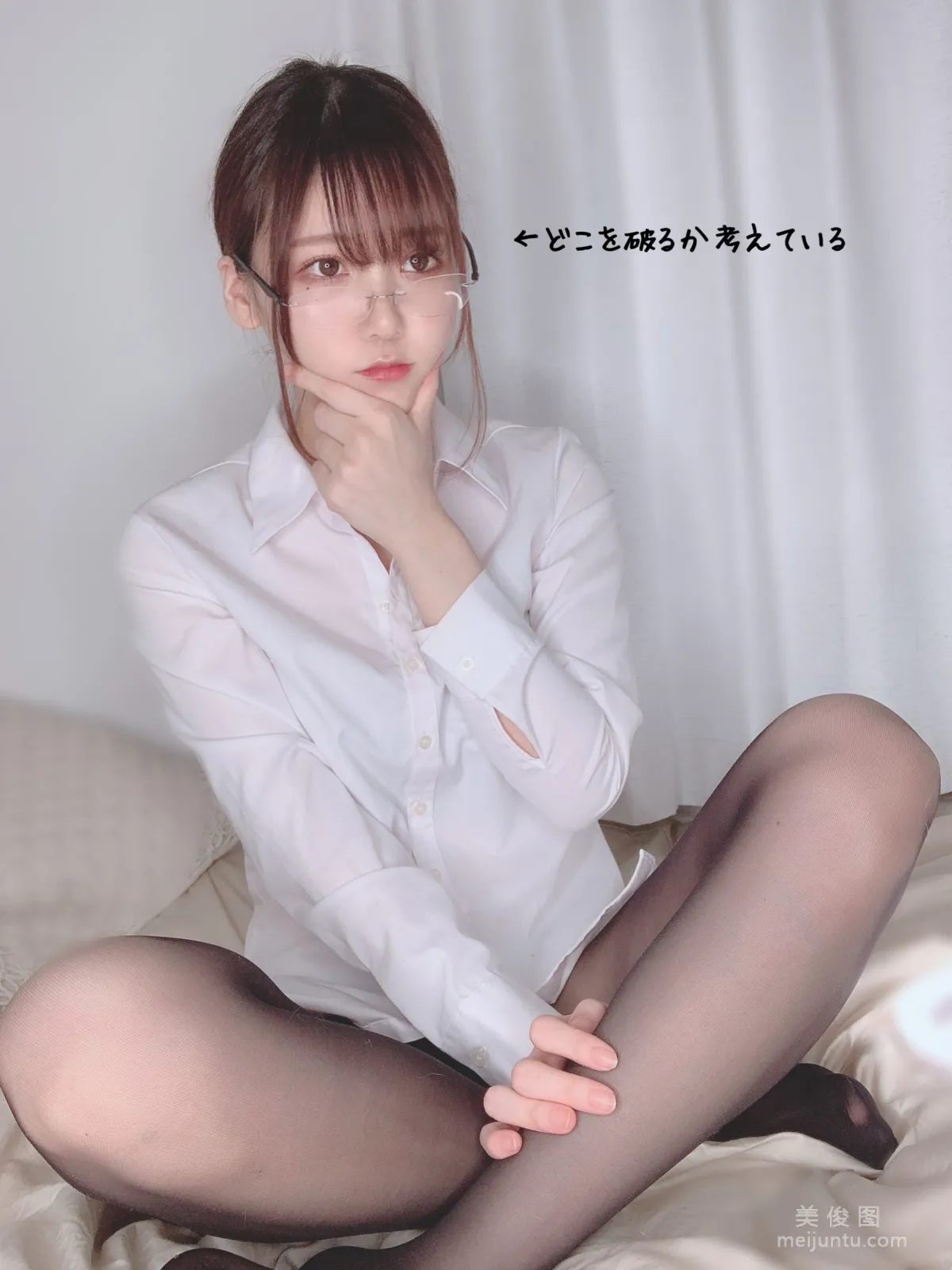 [fantia] 日本甜美COSERけんけん - ストッキング(破いたver.)13