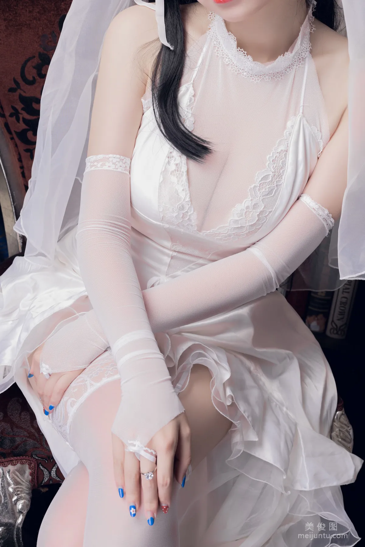 [Web Idols Coser] Xueqing Astra, Atago Bride Photo Set photo 12