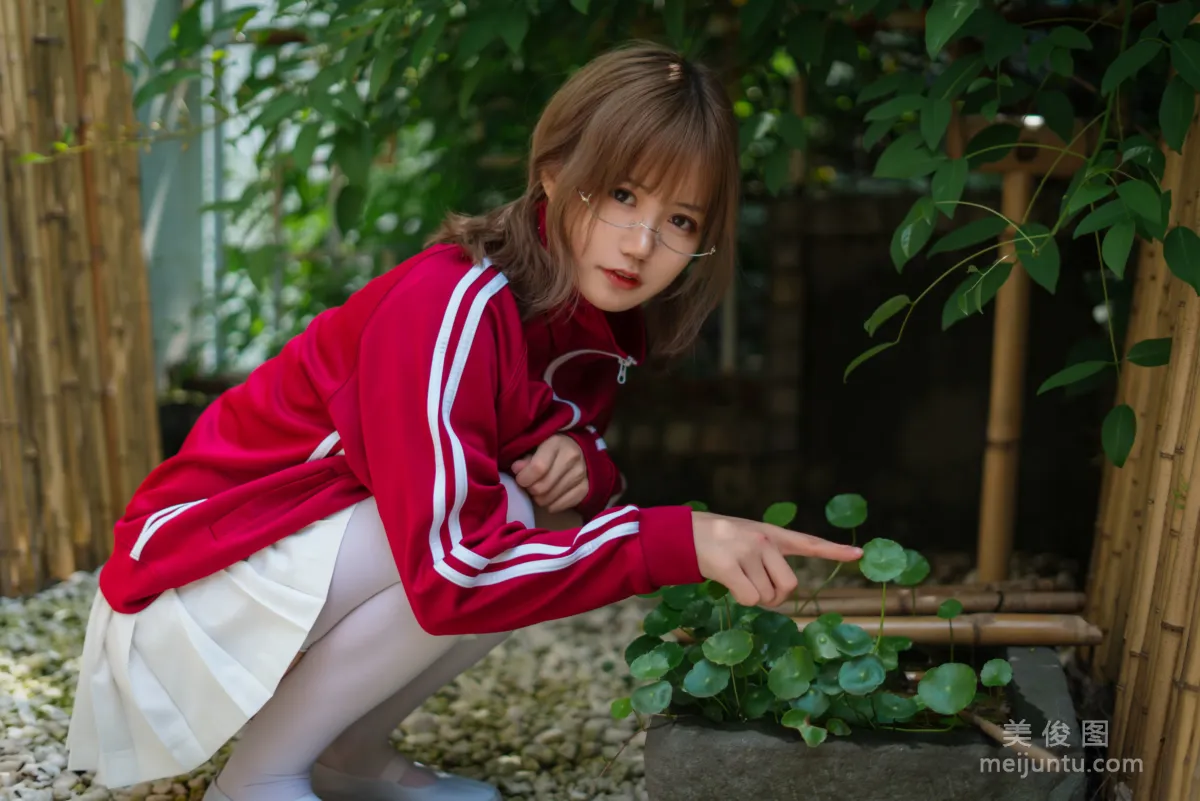 [Web Idols COSER] Xiaocang Qiandai w - Red Gymnastics Uniform Photo Set photo 17