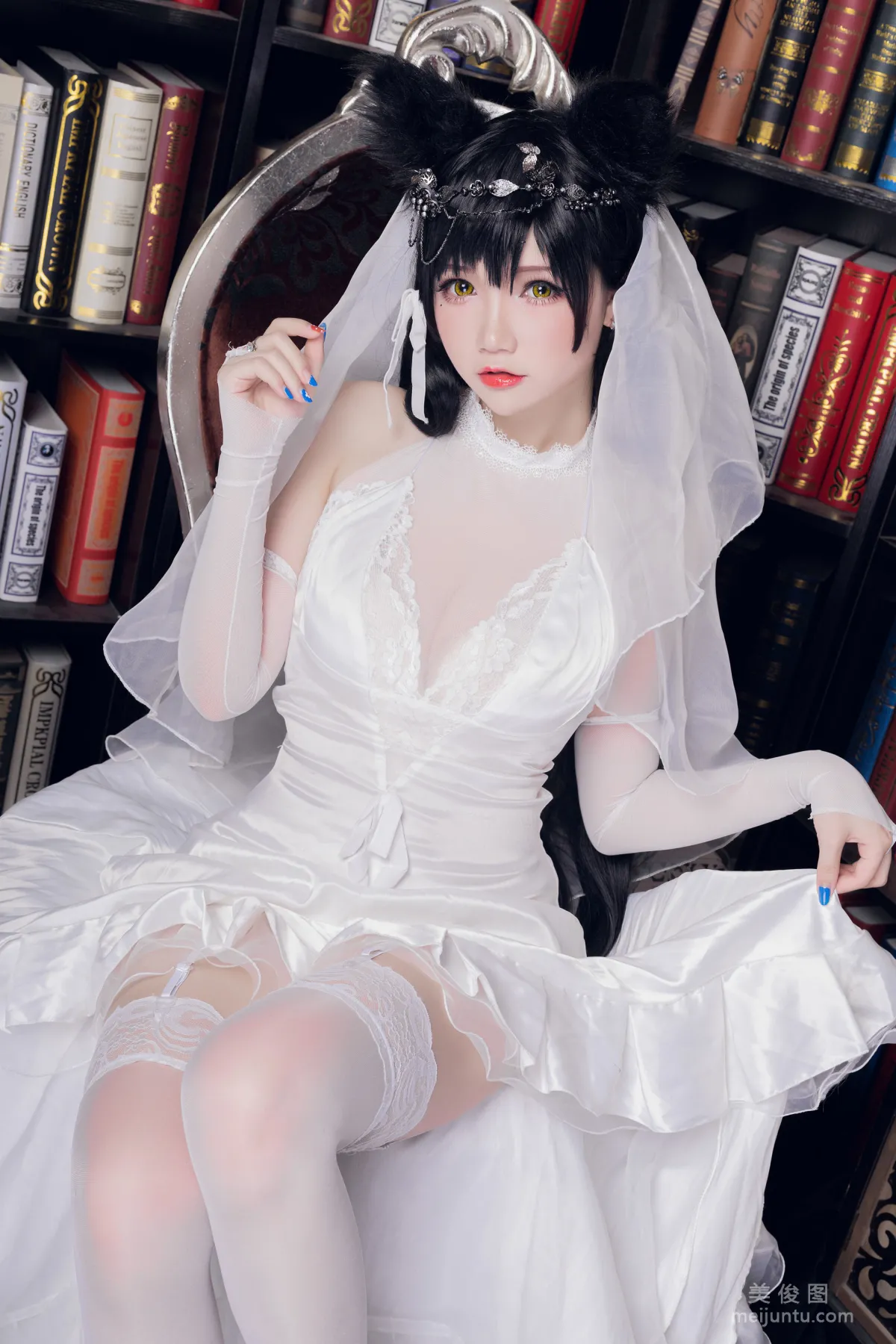 [Web Idols Coser] Xueqing Astra, Atago Bride Photo Set photo 18