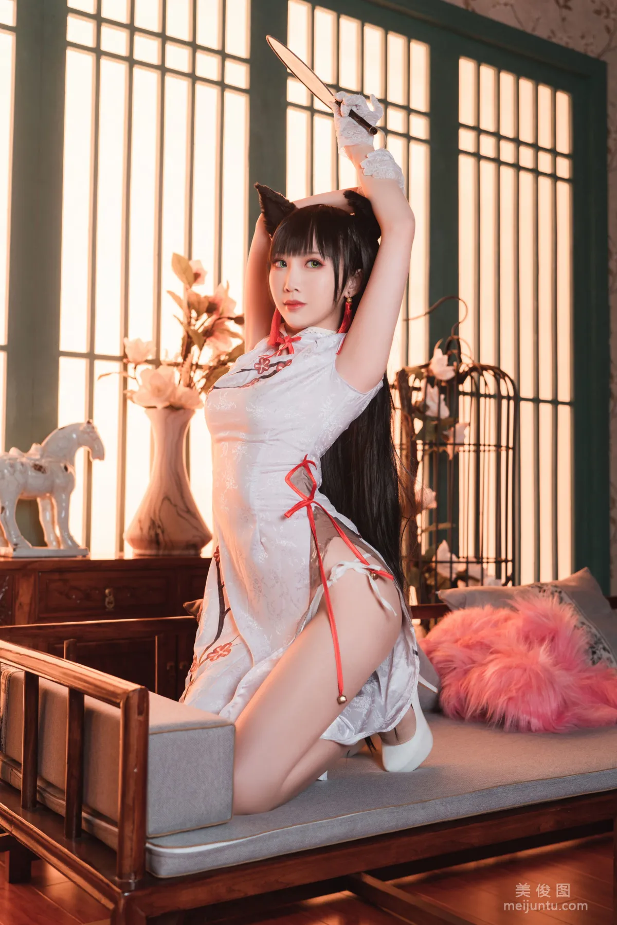 [Web Celebrity Coser] Coser Mianbing Xianer - Qipao Atago Photo Set photo 25