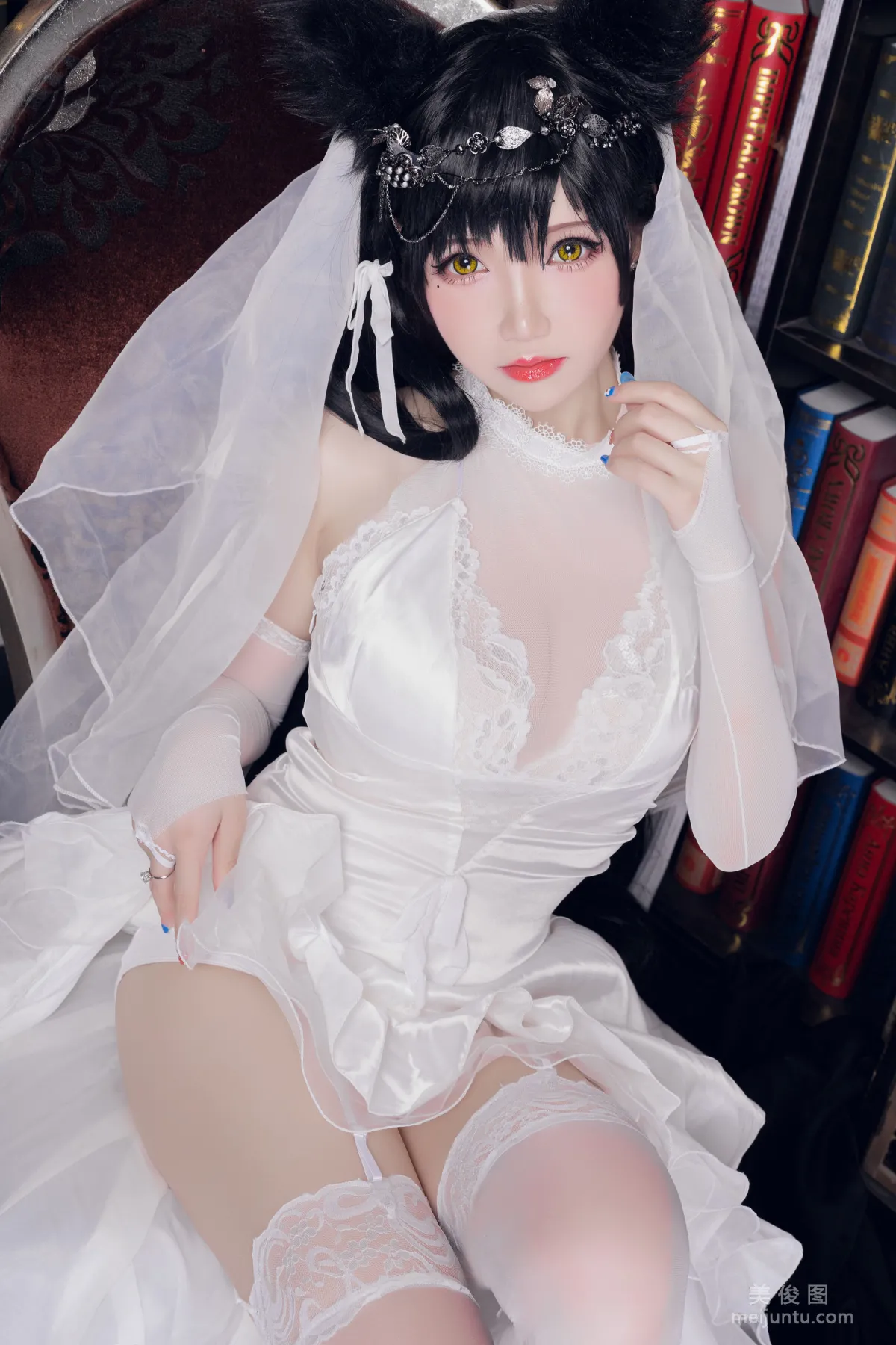 [Web Idols Coser] Xueqing Astra, Atago Bride Photo Set photo 17