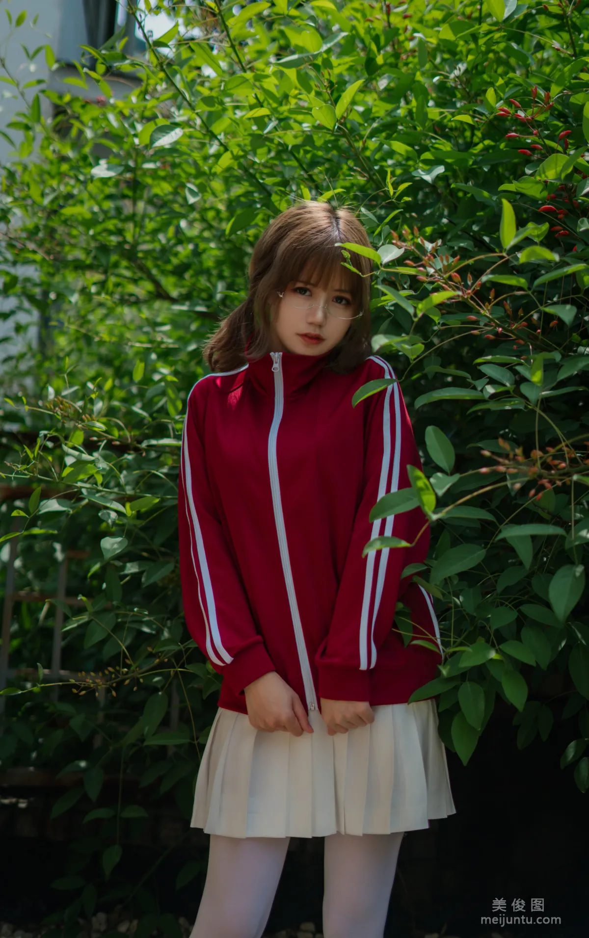 [Web Idols COSER] Xiaocang Qiandai w - Red Gymnastics Uniform Photo Set photo 15