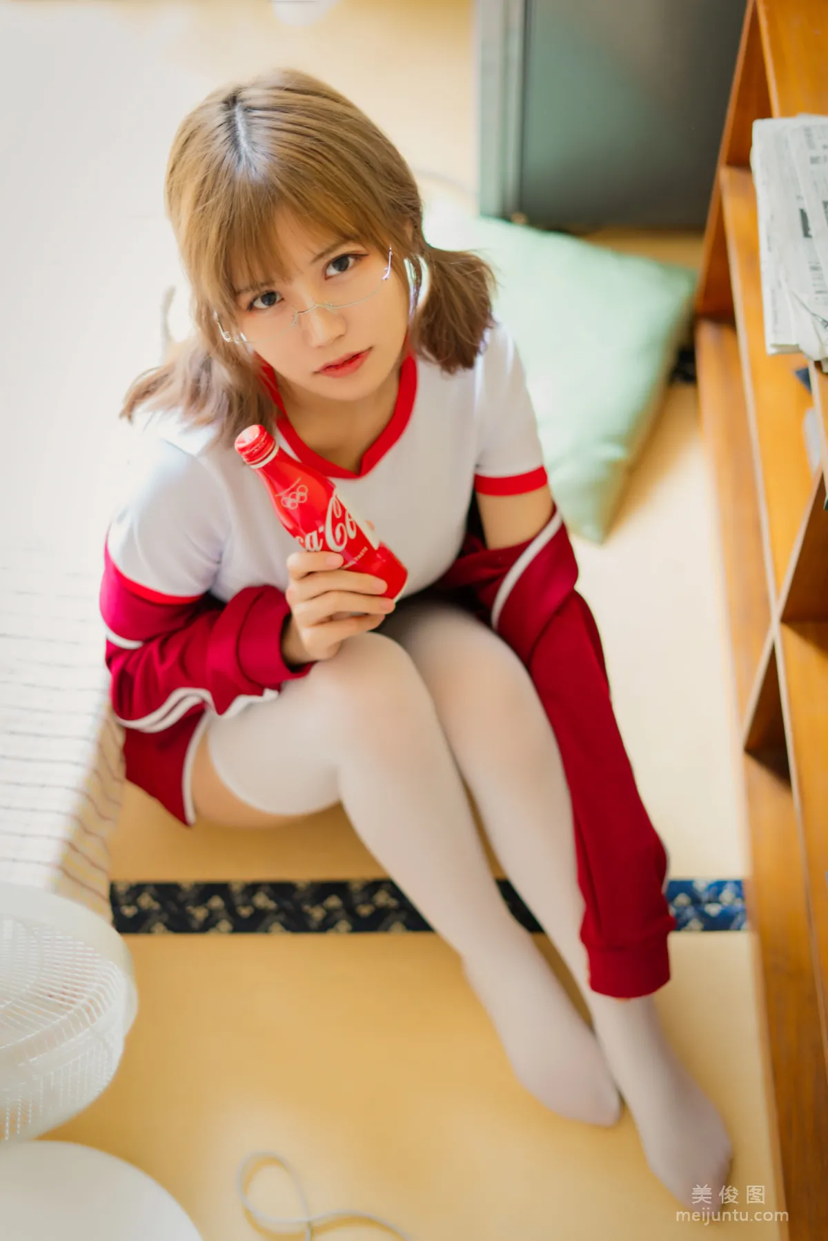 [Web Idols COSER] Xiaocang Qiandai w - Red Gymnastics Uniform Photo Set photo 20