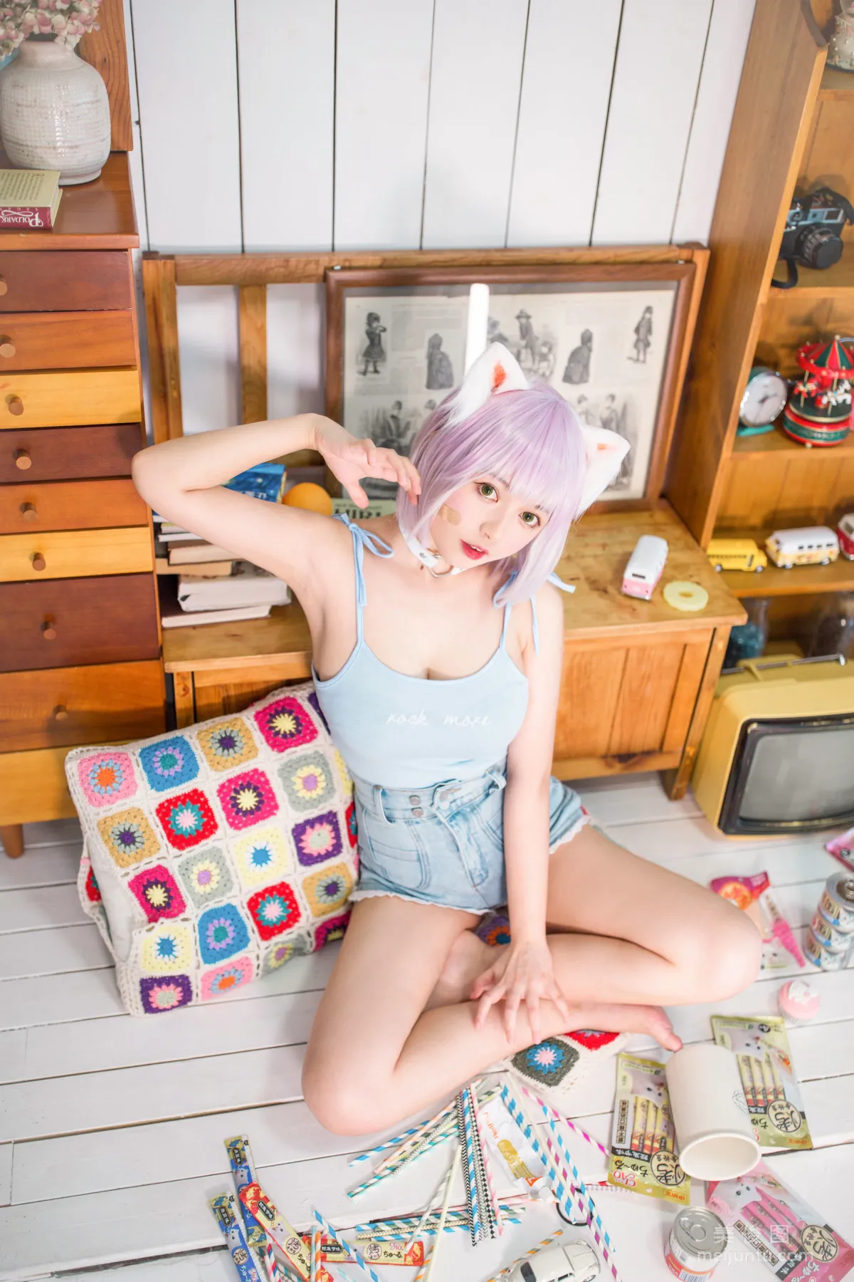 [Web Idols] Heimaomao OvO, Cat Raising Mini Class Photo Set photo 17