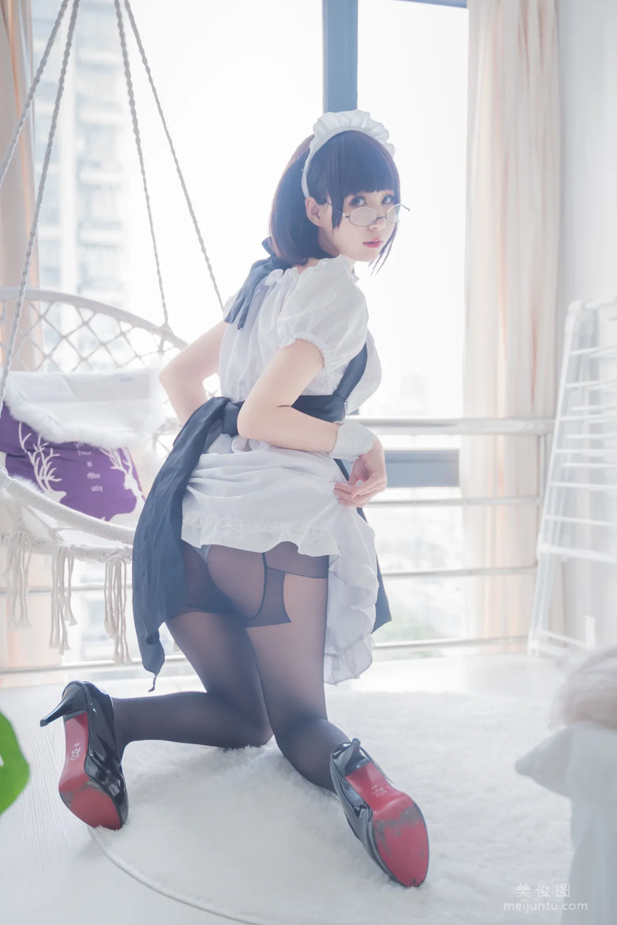 [Web Idols] Xiyuan Sinan Ge, Black Stockings Photo Set photo 22