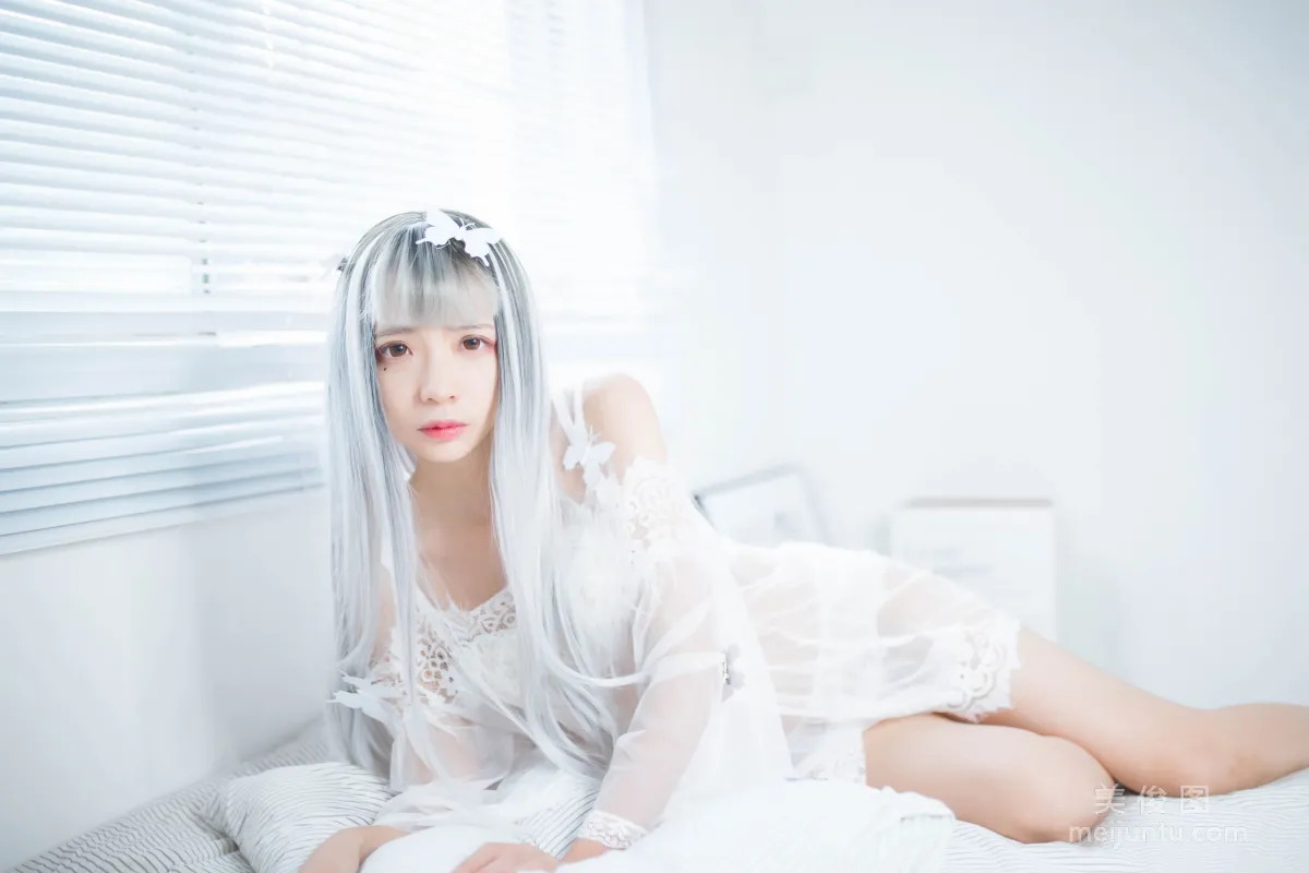 [網紅COSER] 瘋貓ss - 透明白紗 寫真集 31