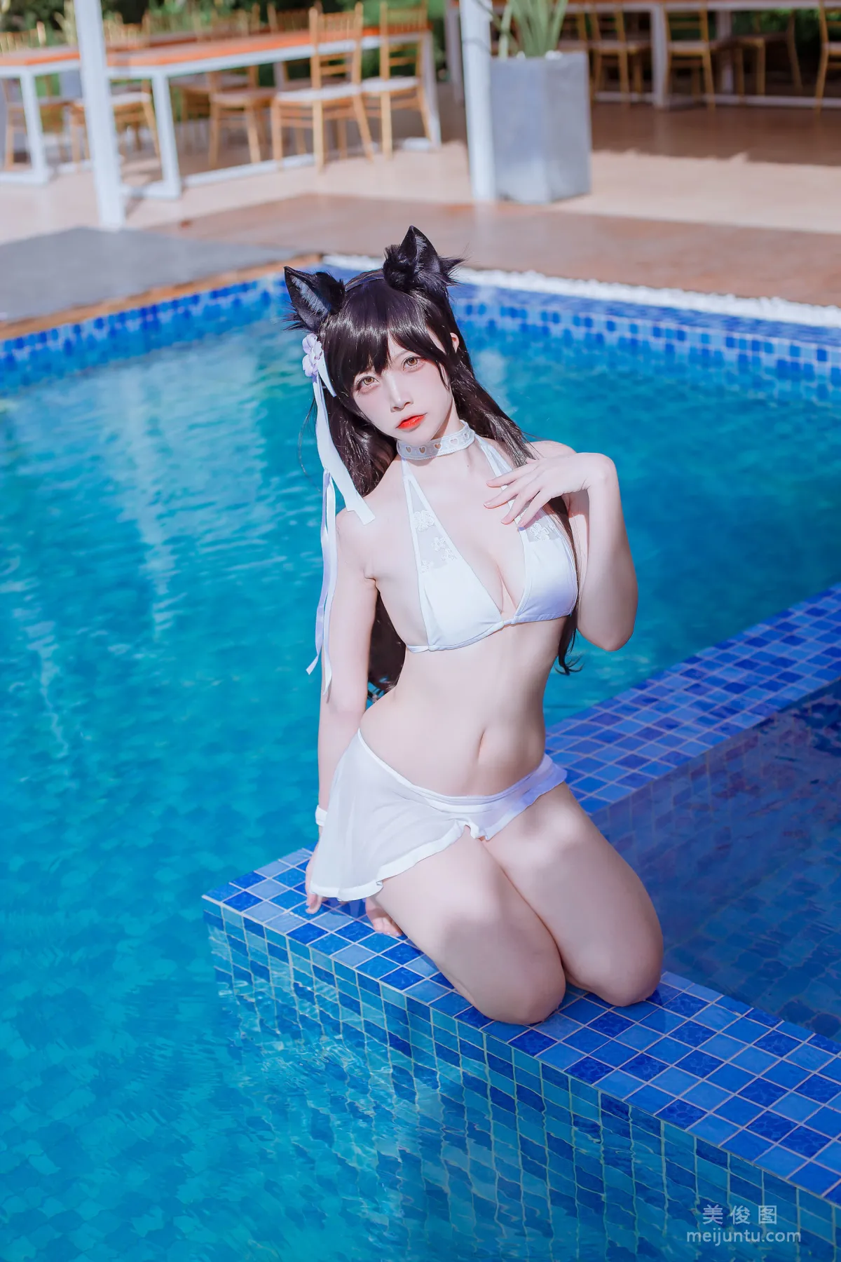 [网红COSER] 二佐Nisa - 犬之眷之碧蓝爱宕 泳装 写真集6