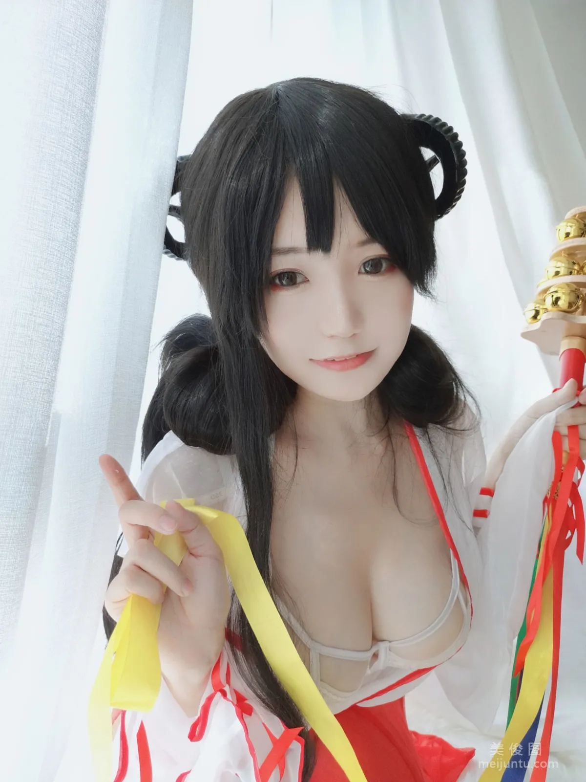 [Web Idols COSER] Anime Blogger Xiaocang Qiandai w - Shrine Maiden Photo Set photo 29
