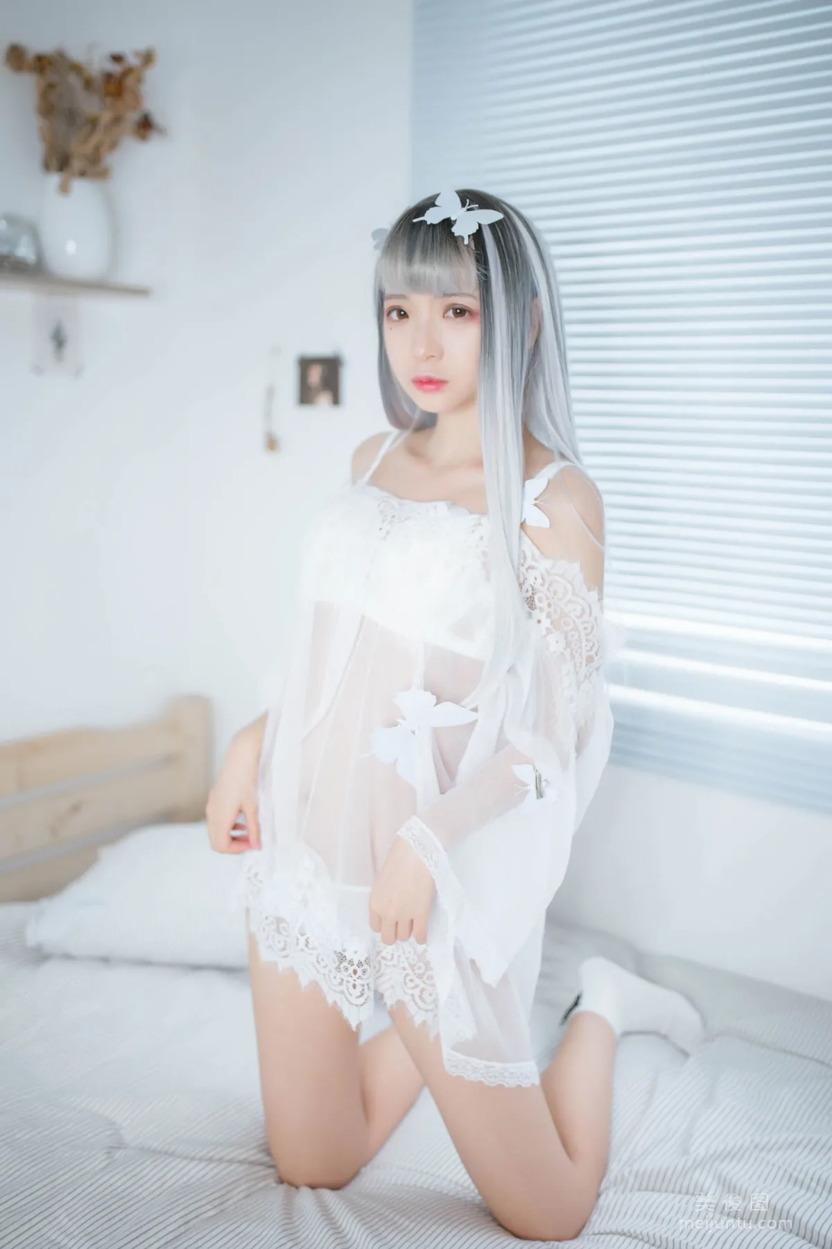 [网红COSER] 疯猫ss - 透明白纱 写真集28